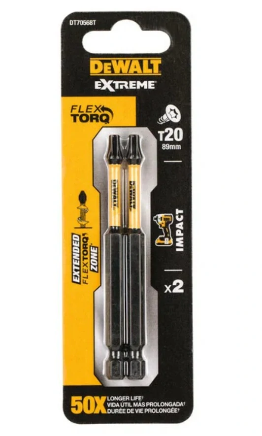 DeWALT 2ks T20 X 89mm DT70568T