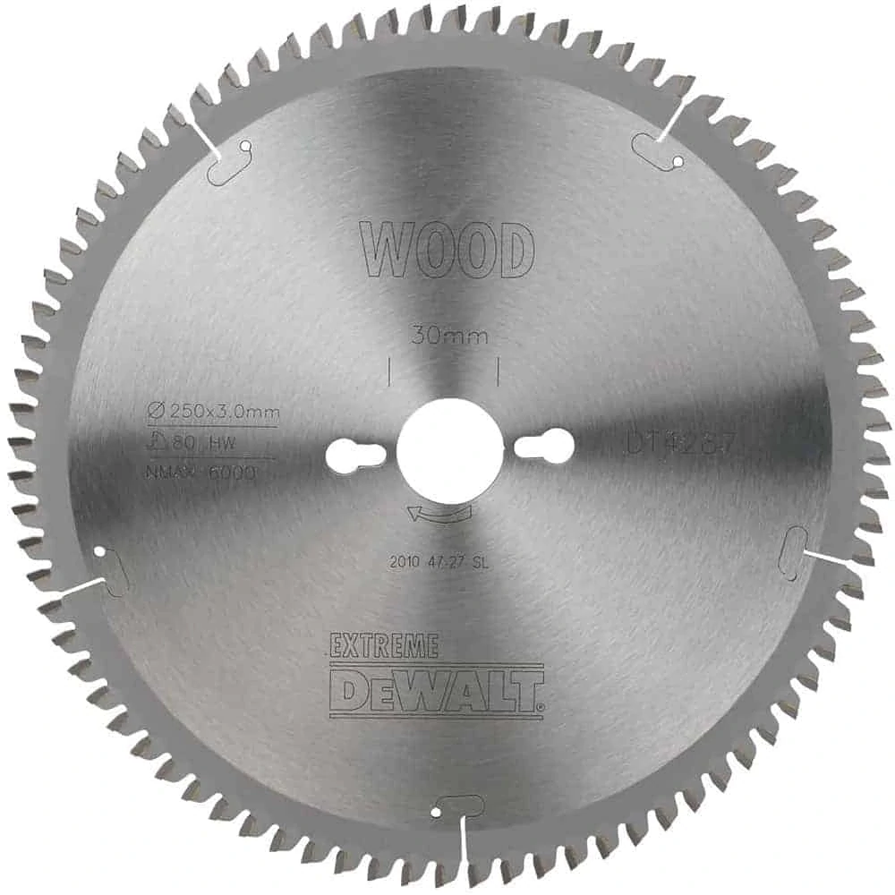 DeWALT DT4287 Pílový kotúč, ø 250 mm, 80 zubov