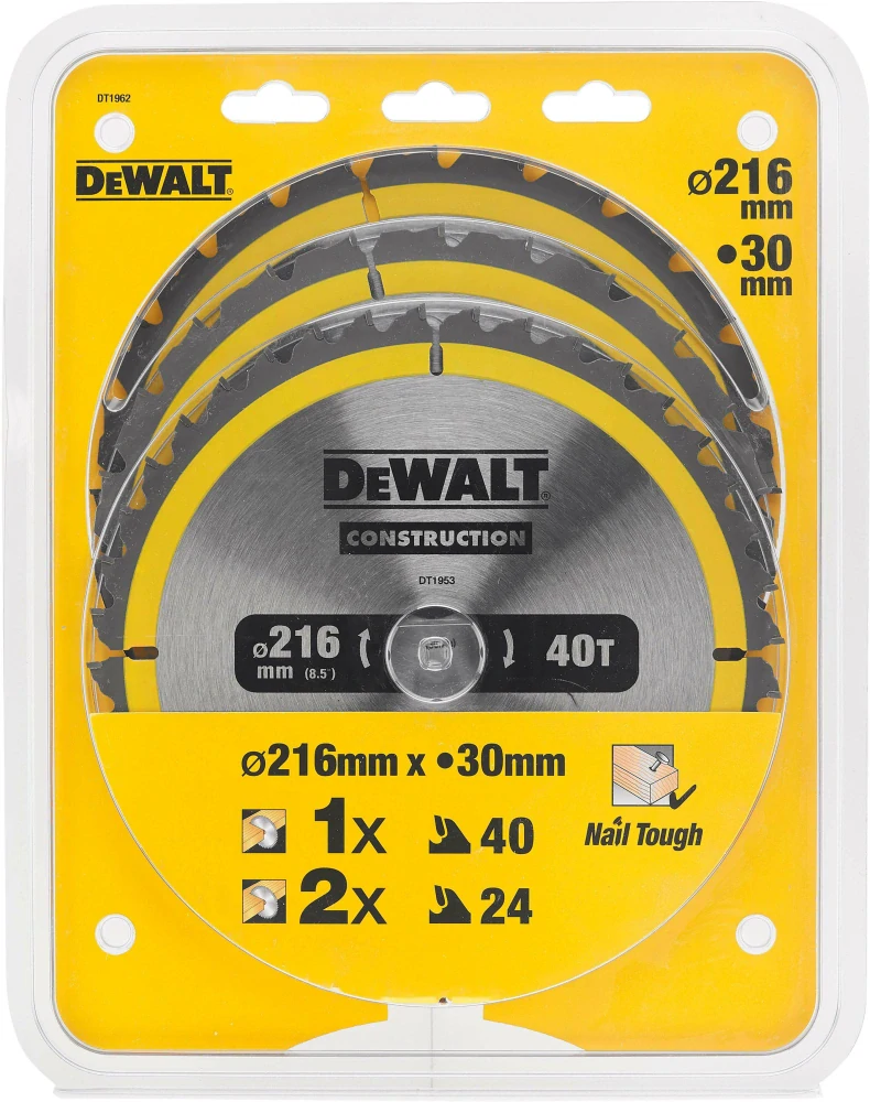 DeWALT DT1962 – sada pílových kotúčov