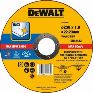 DeWALT DT43909 Kotúč rezný na nerez 230x1,9mm
